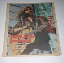 Arlo Guthrie Show Newspaper Supplement Vintage 1996 Cover Concert Ray Re... - $19.99