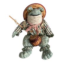 1996 My Collection Country Frog Shelf Sitter Doll – Fisherman Frog with ... - $483.06 MXN