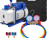 4CFM 1/4HP Air Vacuum Pump HVAC A/C Air Refrigerant Rotary Vane Vacuum P... - £142.62 GBP
