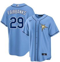 Peter Fairbanks #29 Rays Men&#39;s Alternative Baby Blue Replica Jersey - $49.99