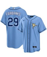 Peter Fairbanks #29 Rays Men&#39;s Alternative Baby Blue Replica Jersey - $70.15 CAD