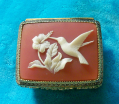 Westland Vintage Gold Filigree Jewelry Box - Hummingbird - Muisc Box Not Working - £14.87 GBP