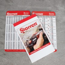 STARRETT Tap Drill Size Decimal Equivalents &amp; Metric Equivalents Pocket ... - £7.62 GBP