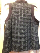 NWT Ladies INPHORM Ink Navy & Green Tessel Sleeveless Polo Golf Shirt - L & XL image 3