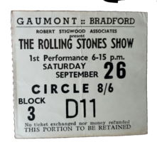 1964 Rolling Stones-4th Tour-Gaumont/Bradford EX Ticket Stub - £299.15 GBP