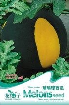 SL Black Yellow Skin Red Watermelon &#39;Crystal Ball&#39; Seeds, Original Pack,... - $1.38