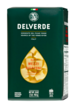 Delverde Italian pasta Mezzi Rigatoni 1 LB (PACK OF 3)  - £19.57 GBP