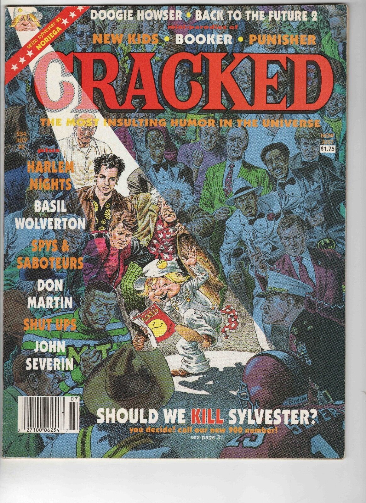 Primary image for VINTAGE July 1990 Cracked Magazine #254 Doogie Howser Back to the Future
