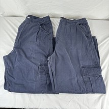 2 Pairs! Vintage Y2K Levi’s Silvertab Blue Baggy Chino Cargo Pants 42x32 Skate - £156.58 GBP