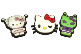 Hello Kitty Alien Astronaut Cat Face Shoe Charms For Clogs - £15.04 GBP