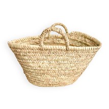 Moroccan Market Basket • Shopping Natural Bag • Moroccan straw bag • far... - £63.94 GBP