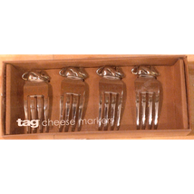 4 TAG BRAND Stainless Mouse Cheese Markers Forks Sharp, Soft, Mild, Hard... - $13.30