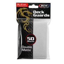 BCW Deck Protectors Standard (50 Sleeves) - Matte White - $17.20
