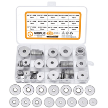 304 Stainless Steel Flat Washers Set Washers Hardware Assortment 225 Pie... - £29.49 GBP