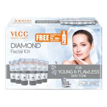 VLCC Diamond Facial Kit + Free Rose Water Toner Pack of 300gm + 100ml, - $44.49