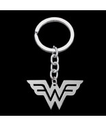 WONDER WOMAN KEYCHAIN Stainless Steel Metal Charm Comic Book Fan Key Cha... - $113.26 MXN