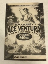 Ace Ventura When Nature Calls Tv Guide Vintage Print Ad Jim Carrey TPA18 - £5.20 GBP
