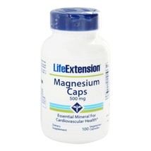 Life Extension Magnesium Caps 500 mg., 100 Vegetarian Capsules - £9.07 GBP
