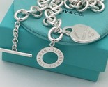 18&quot; Please Return to Tiffany &amp; Co Heart Tag Toggle Necklace NEW VERSION - £604.91 GBP