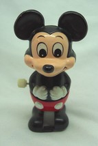 Vintage 1970&#39;S Tomy Walt Disney Productions Mickey Mouse Windup Toy Figure Works - £11.67 GBP