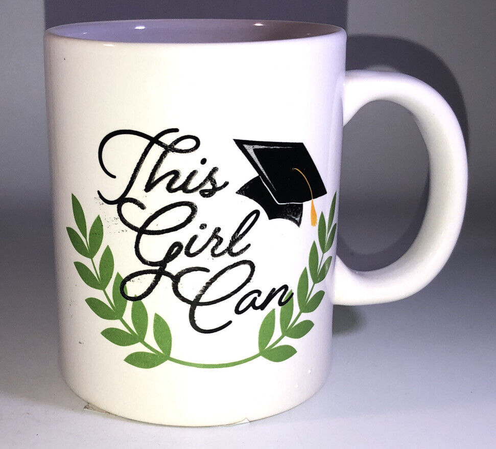 This Girl Can 4 1/4”H x 3 1/2”W Oversized Coffee Mug Cup-NEW-SHIPS N 24 HRS - £7.86 GBP