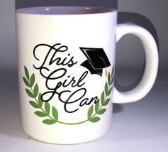 This Girl Can 4 1/4”H x 3 1/2”W Oversized Coffee Mug Cup-NEW-SHIPS N 24 HRS - £7.79 GBP