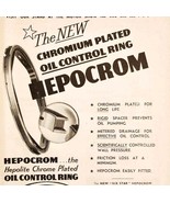 1957 Hepolite Chrome Oil Ring Import Advertisement Autocar Automobilia D... - $41.31 CAD