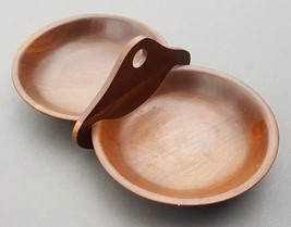 Ozark Black Walnut Walnutware Nut Bowl Candy Server Vintage Native Wood Products - £40.19 GBP