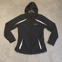 Columbia Jacket Womens L Black Omni-Shield Hooded Waterproof Lightweight... - $20.69