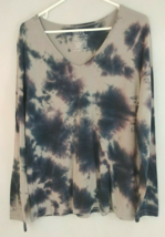 Time And Tru Blue &amp; Purple Long Sleeve Shirt Size Large 12/14 - $9.69