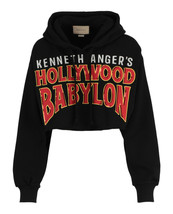 Hollywood Babylon Cropped Sweatshirt Women Black Xs - $418.95