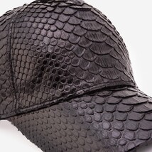Boss Black Python Leather Cap image 3