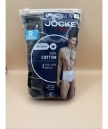 Jockey Classics 100% Cotton Full-Rise Briefs 4 Pack Stay Cool Black Size... - $19.79