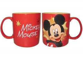 Walt Disney&#39;s Classic Mickey Mouse and Name 14 oz Red Ceramic Mug NEW UN... - £11.29 GBP