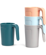 Reusable Plastic Cups (12 Oz) - Set of 4 | Unbreakable Plastic Coffee Mu... - €11,89 EUR