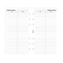 Filofax Personal Name and Telephone Number  - $12.00