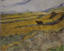 VAN GOGH Fine Print:  Enclosed Field with Ploughman Bruce McGaw Graphics - £8.00 GBP