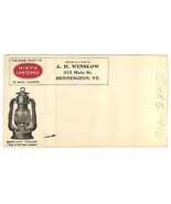 Dietx lanterns advertising postal cover driving lamps 1916 - $266.55 MXN