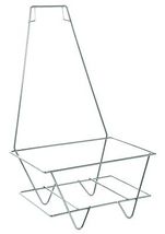 Metal Shopping Basket Stand with Sign Holder  - $36.05