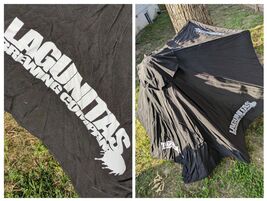 Lagunitas Brewing Company Beer Black Wood Patio Deck Umbrella 9 Ft  Box NEW - $128.66