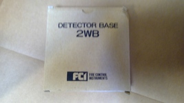 (NEW) Fire Control Instruments detector base 2WB - £4.39 GBP