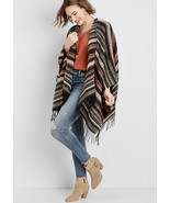 Maurice’s Women’s Black Striped Ruana/Shawl,One Size NEW - €22,00 EUR
