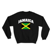 Jamaica : Gift Sweatshirt Flag Chest Jamaican Expat Country Patriotic Flags Trav - £22.78 GBP