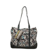 Hadaki Hannah&#39;s Tote Mardi Gras Paisley Blue Black Design NEW Weekender ... - $54.97