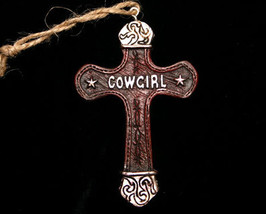 Western Styled Cowgirl Cross Christmas Ornament No. 5 - £4.67 GBP