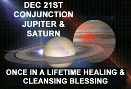Dec 21ST Jupiter Saturn Conjunction Heal Cl EAN Se Blessings Magick Witch Cassia4 - £109.17 GBP