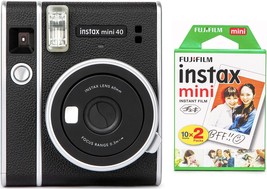 Fujifilm Instax Mini 40 Instant Film Camera With Twin Film Pack (20, 2 I... - £110.30 GBP