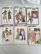 Lot of 6 Vintage 1960s to 1980s Sewing Patterns Size 10 Simplicity Butterick - £22.01 GBP