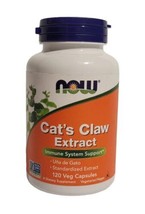 NOW FOODS Cat&#39;s Claw Extract  120 Veg Caps Non-GMO Best By 05/2024 - £11.64 GBP