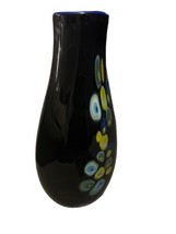 De Hanna Jones Flat Murrine Vase Signed Seattle Studio Art Glass - £178.48 GBP